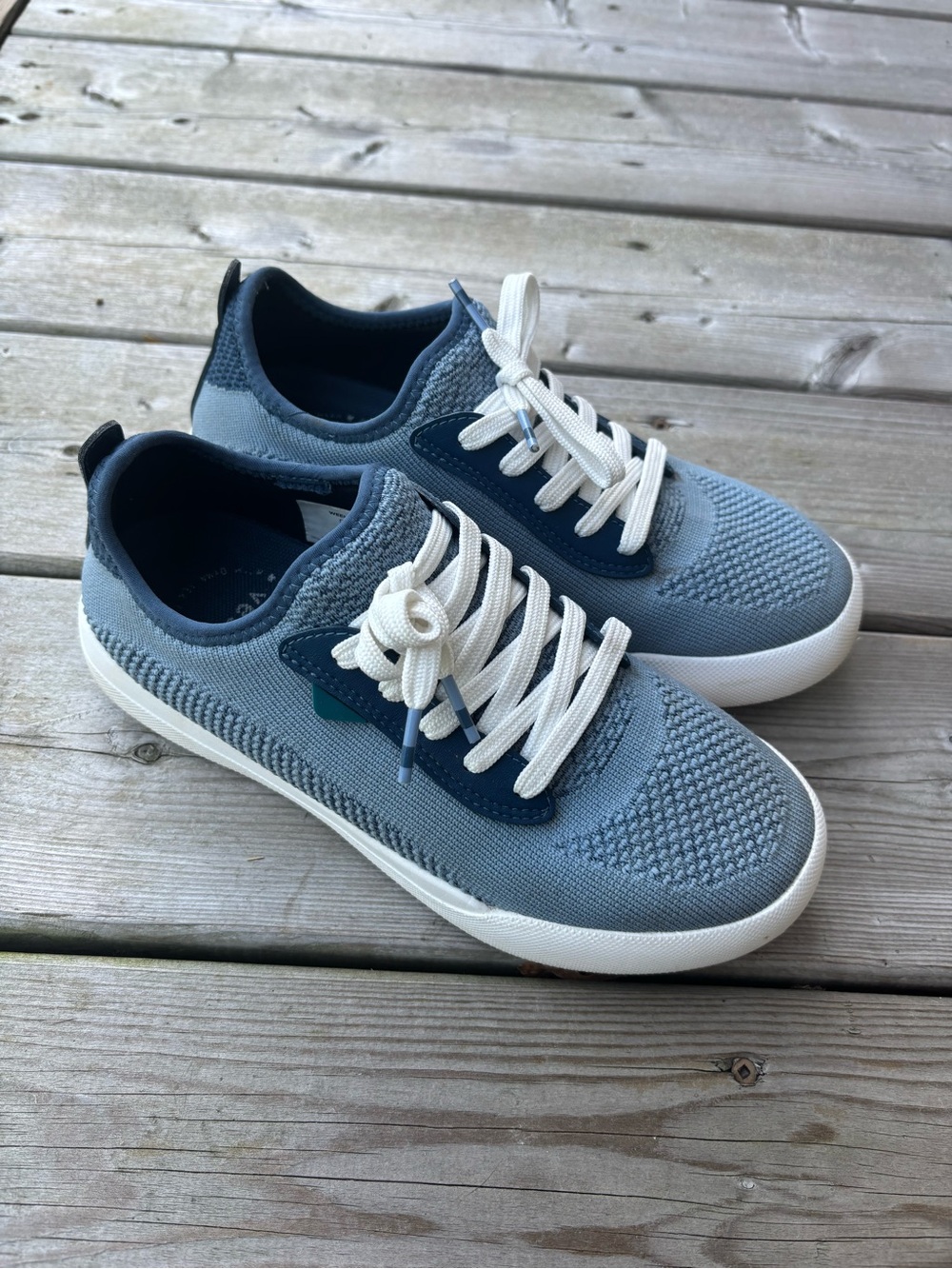 Women's 7 Vessi Vessis Weekend 1.5 Blue Waterproof Sneakers Running Shoes - Picture 7 of 13